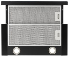Vinea, hotă cu recirculare, 60cm 610m³/hset de filtru cu carbune activ, negru