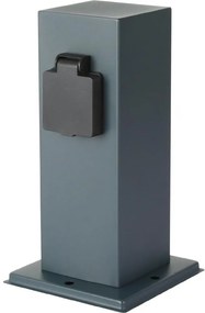 Brilagi - Stâlp exterior priză PILLAR 1Z SCHUKO 230V IP44 antracit