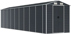 vidaXL Șopron de grădină, antracit, 191x810x198 cm, oțel galvanizat