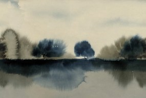Fototapet, Stormy Forest, Blue, Rebel Walls