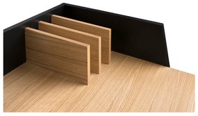 Birou TemaHome Volga Oak, negru