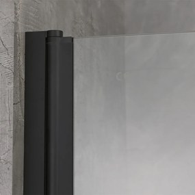 Paravan de baie Eva 70x140 cm Negru