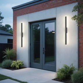 Brilagi - Aplica LED de exterior LUNA, 24 W, 230 V, 4000 K, IP65, antracit