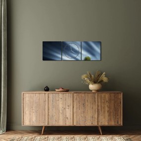Tablou -Aurora boreală (cu ceas) (90x30 cm)
