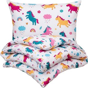 Lenjerie pat 4Home Unicorn pentru copii, bumbac, 140 x 200 cm, 70 x 90 cm