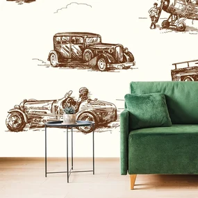 Tapet autoadeziv mijloace de transport retro