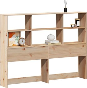 vidaXL Tăblie de pat cu depozitare, 150 cm, lemn masiv de pin