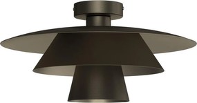 Plafonieră PLATO 1xE27/15W/230V Ø 38 cm antracit
