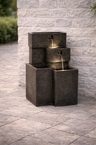 STILISTA Fântână de grădină Trepte de apă, 48 x 42 x 76 cm