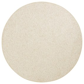 Covor crem rotund ø 133 cm Wolly – BT Carpet