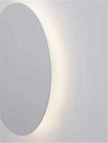 Aplica LED de perete design ambiental CYRCLE 30cm alba