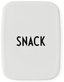 Cutie pentru gustare Design Letters Snack, 8,2 x 6,8 cm, alb