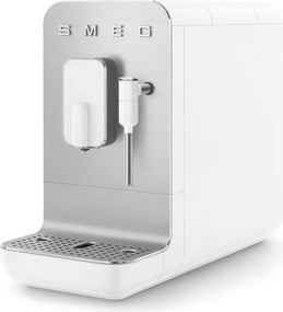 Espressor SMEG Collezione BCC12WHMEU, 1350 W, 19 bar, 1,4 l, 8 functii, Rasnita incorporata, Spumare lapte, Alb