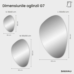 Oglindă atipică cu iluminare LED G7