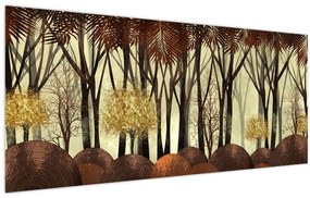 Tablou - Pădure decorativă (120x50 cm)