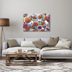 Tablou cu bile pictate (90x60 cm)