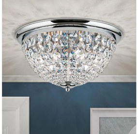 Plafonieră de cristal Orion DLU 1840/47 PLAFOND 6xE27/40W/230V d. 47 cm crom