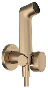 Dus igienic bronz periat Hansgrohe S EcoSmart cu 1 jet Bidette