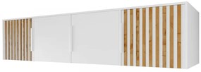 Suprastructură dulap Lenona Lux D4 (Alb + Stejar wotan) . 1104483