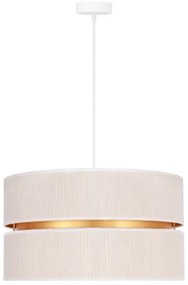 Lustră pe cablu Duolla DUO 1xE27/15W/230V d. 40 cm crem/auriu