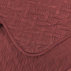 Cuvertura de pat cu model WICKER, visiniu Dimensiuni: 170 x 210 cm