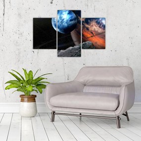 Tablou planetei în cosmos (90x60 cm)