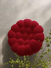Fotoliu Bubble Ball (Fagure) din spumă cu memorie HD – design modern și confort premium (Culoare: Rosu)