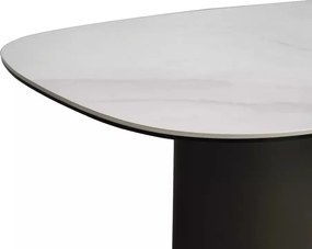 Masuta de cafea Bello B alb lucios/cupru L75xl50 cm