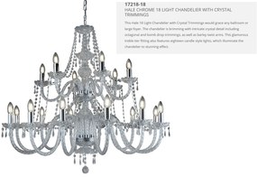 Candelabru XXL casa scarii design clasic Hale 18L 17218-18 SRT