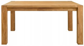 Masă rustică din stejar 90x160-260 cm Falun ulei intens
