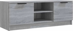 vidaXL Comodă TV, gri sonoma, 102x35x36,5 cm, lemn prelucrat