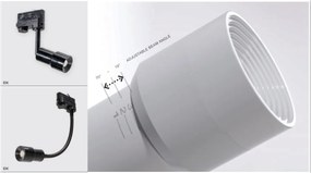 Spot LED directionabil pe sina LUMI FLEX TRACK 3Line 5W alb