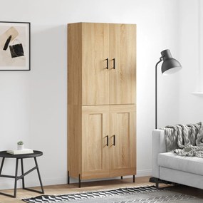 vidaXL Dulap înalt, stejar sonoma, 69,5x34x180 cm, lemn compozit