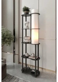 Lampadar NOTO cu polițe, 1xE27/40W/230V, negru