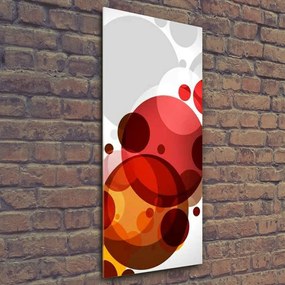 Tablou Printat Pe Sticlă roţi de abstractizare