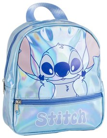 Disney Lilo és Stitch, A csillagkutya Iridiscente hologrammos hátizsák, táska 23 cm