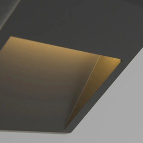 Set de 2 Aplice Moderne Gri Închis cu LED - Gem 2