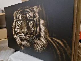 Tablou tigru în design sepia