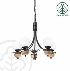 Lustră pe lanț Brilagi COTTAGE 5xG9/40W/230V fag/alb