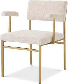 Scaun design LUX Dunmore boucle crem 114094 HZ