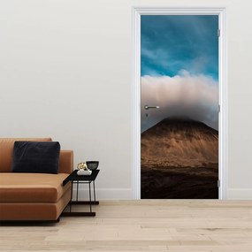 Fototapet pentru ușă - Nor deasupra crestei montane (95x205cm)