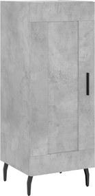 vidaXL Servantă, gri beton, 34,5x34x90 cm, lemn compozit