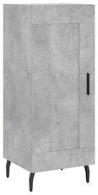 830464 vidaXL Servantă, gri beton, 34,5x34x90 cm, lemn compozit