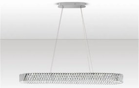 Lustra LED suspendata ovala design elegant ARIETTA L-119cm