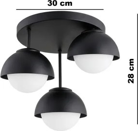 BRILAGI - Lustru aplicat COSMO 3xE27/60W/230V negru