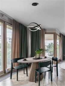 Lustra LED suspendata cu telecomanda ODREY neagra