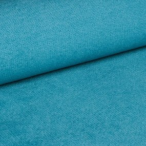OFERTA Canapea extensibila de colt ZENOVA albastra 220x140 cm, reversibila, Calitatea a II-a