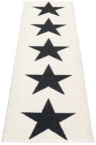 Covor tip traversă pentru interior și exterior alb-negru 70x250 cm Viggo Black – Pappelina