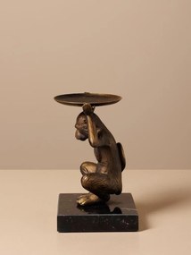 Suport de lumanare, din polirasina, Monkey
