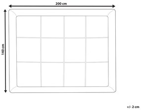 Husă pentru saltea 200x140 cm Yenego (alb). 1011144